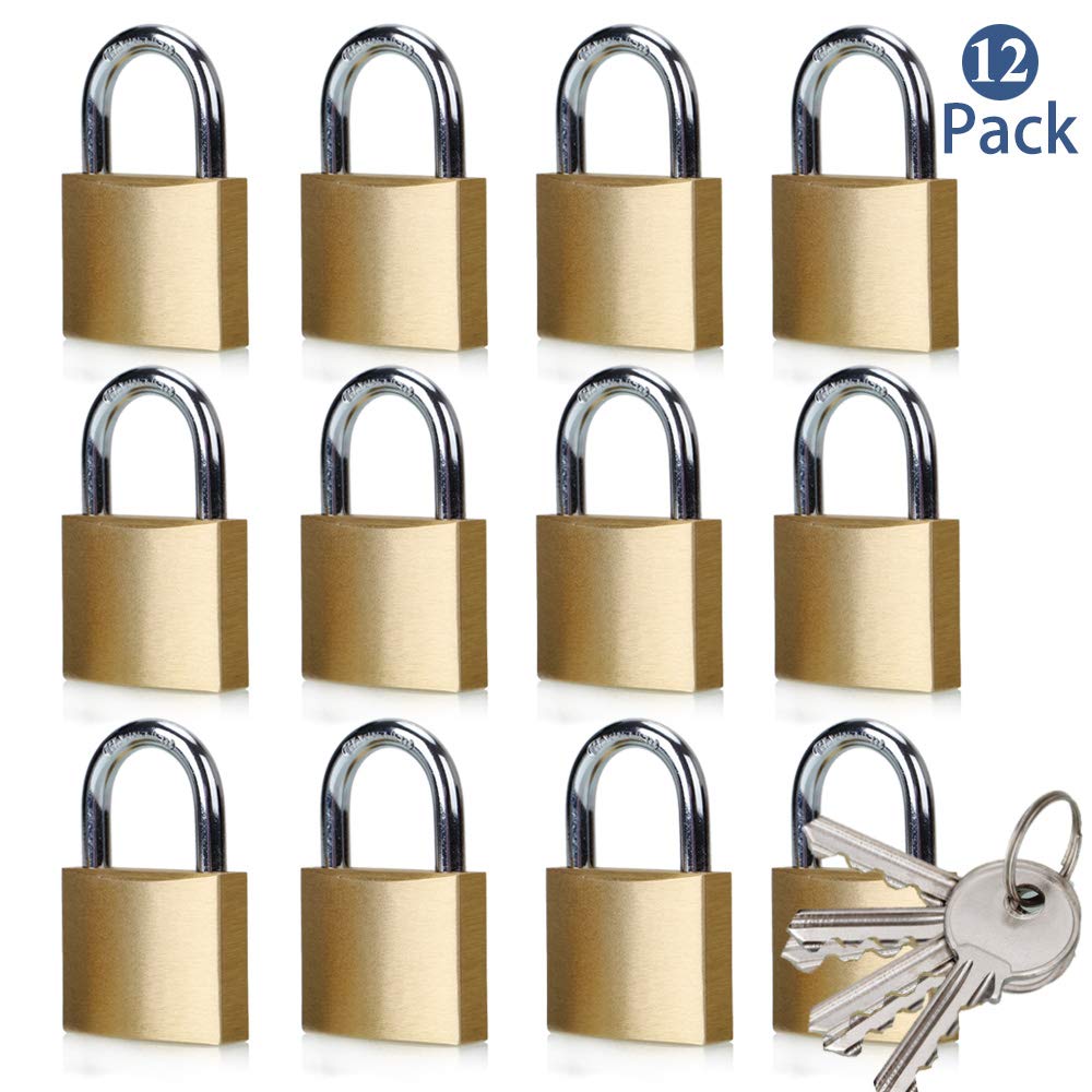 Photo 1 of ABRAFOX Solid Brass Same Keyed Padlock keyed Alike Locks ?1-9/16 inch 40mm-12pack