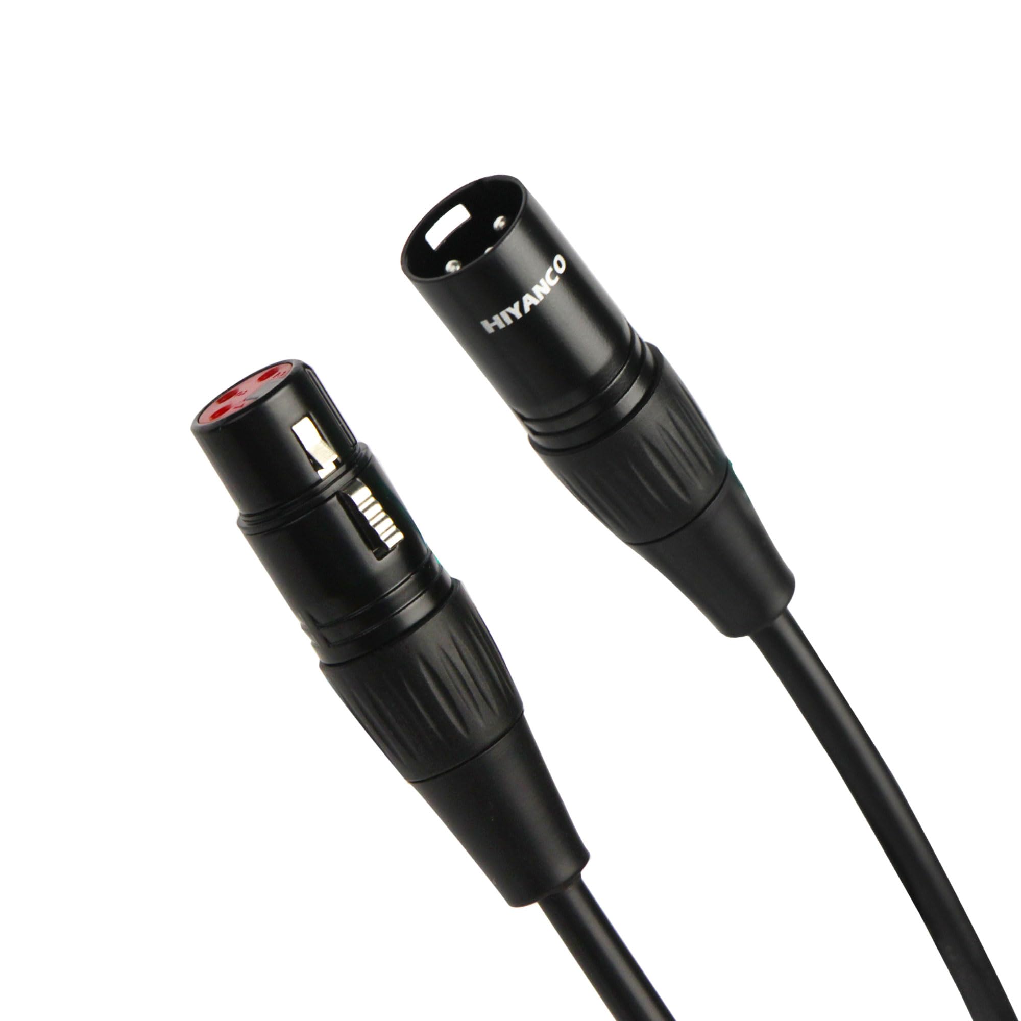 HIYANCO Balanced XLR Microphone Cable 6 Feet Male to Female 3 Pin Mic Cord XLR Cable for Powered Speakers Audio Interface Mic Mixer and Recording Devices Upgraded