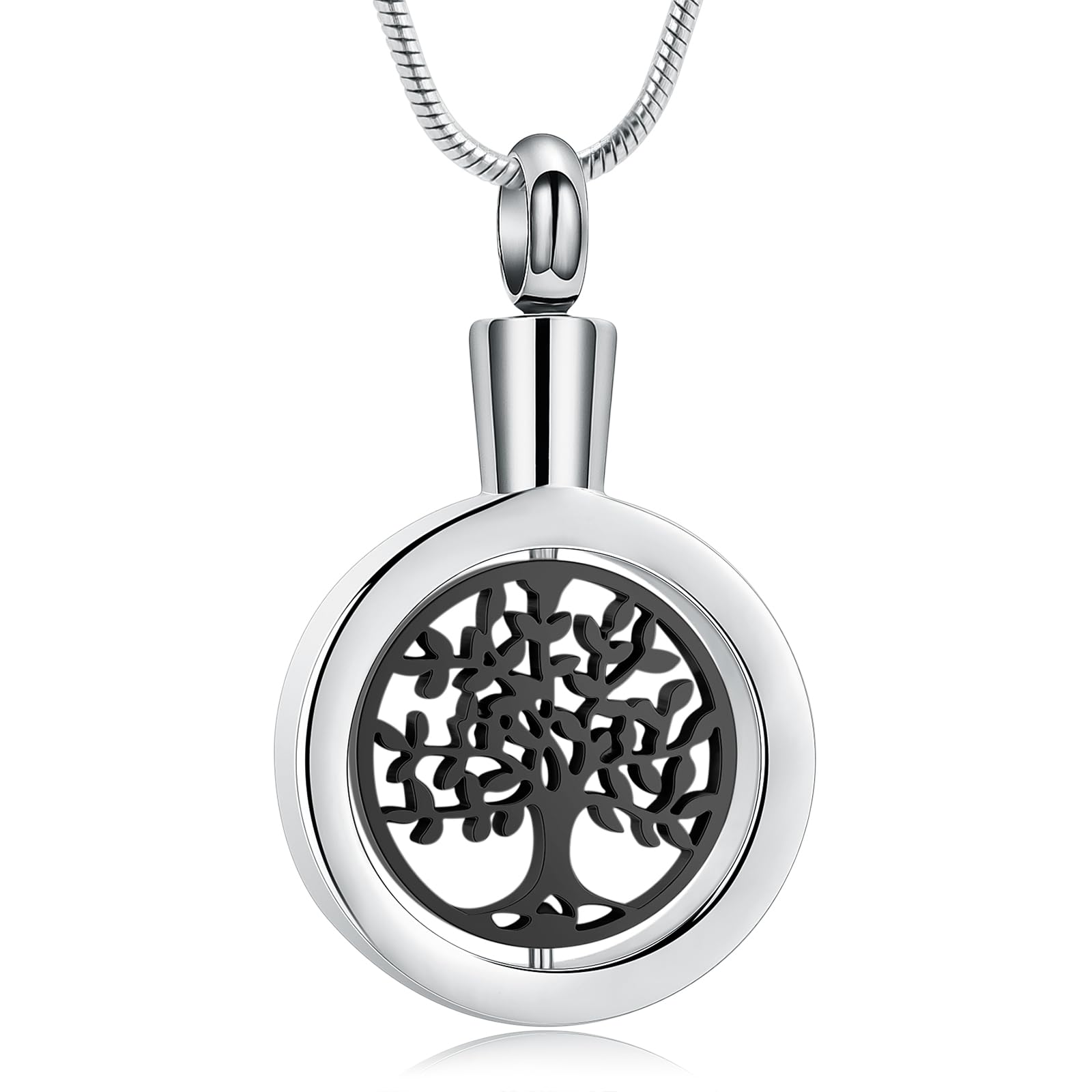 QGJNSGC Cremation Jewelry Tree of Life Urn Pendant for Ashes Women Men Memories Jewelry to Keep Someone Near to You for Pet Urn