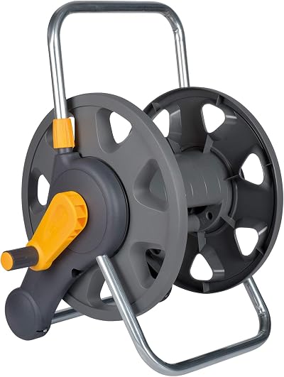 Hozelock Hose Reel 60m 2-in-1, Wall Mount or Free-Standing (2475R0000)