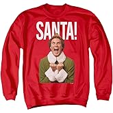 Popfunk Classic Elf Christmas Saaaaaanta Unisex Adult Crewneck Sweatshirt