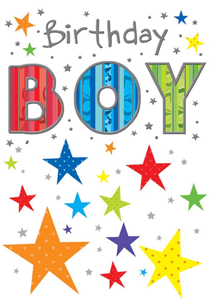 Piccadilly Greetings Happy Birthday Card for A Boy - 7 x 5 Inches