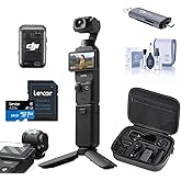 DJI Osmo Pocket 3 Gimbal Camera Creator Combo, Bundle with 64GB Memory Card, Card Reader (Creator Combo Bundle)