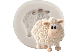QDMOLDS Animal 3D Sheep Silicone Fondant Mold for Cake Decorating Cupcake Topper Chocolate Gum Paste Polymer Clay Set of 1
