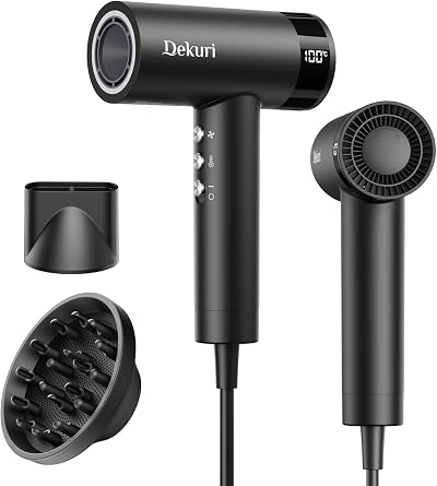 Dekuri Pro Hair Dryer 110,000 RPM Brushless Motor Ionic Care Diffuser