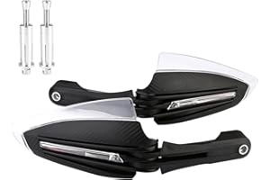 Motorcycle Hand Guards, 7/8" Universal Motorcycle Hand Guards LED Turn DRL Indicator Protector, Pack of 2