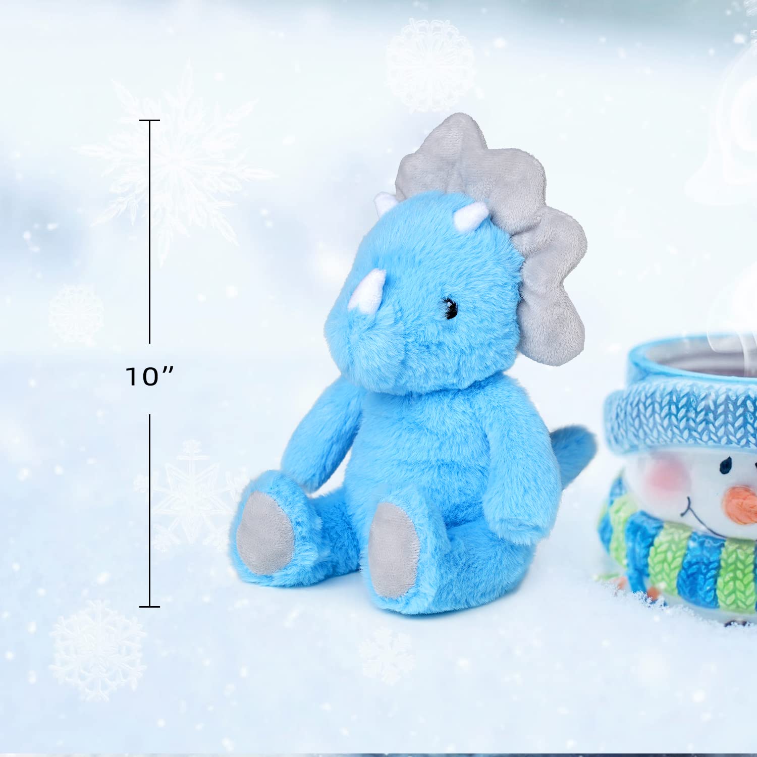 VANLINNY Blue Dinosaur Stuffed Animals, 9