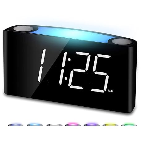 Mua Digital Alarm Clock LED (AC Powered), 7 inch Large Number Screen ...