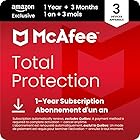 McAfee Total Protection 2026 Ready | 3 Devices | 15 Month Subscription with Auto-Renewal | Cybersecurity software includes An