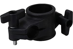 logyues 22mm Electronic Drums T Clamp Clip Bracket Kit Tubing Rack Mount Black Replacement for Roland CR-22