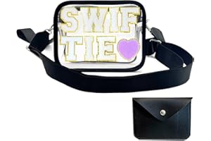 BOUGIMAL Taylor Clear Bag for Stadium Events for Swift Eras - Tour, Crossbody Bag with Swift Merch as Christmas Gifts for TS Fans
