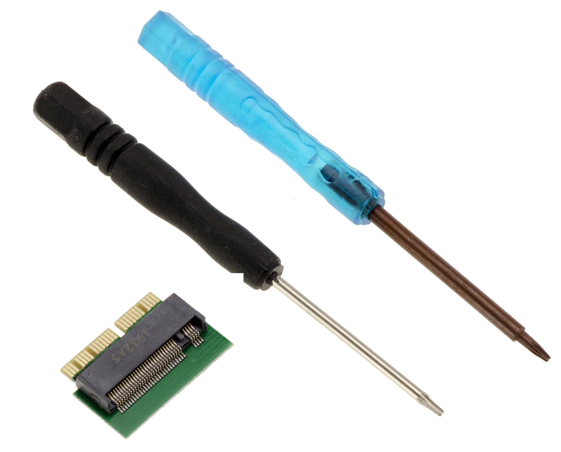 KALEA-INFORMATIQUE M2 adapter to replace the original SSD of a MAC 2013 2014 2015 2016 2017 2018 2019 2020 laptop in 12+16 points with an M.2 NGFF PCIe M Key SSD, with tools