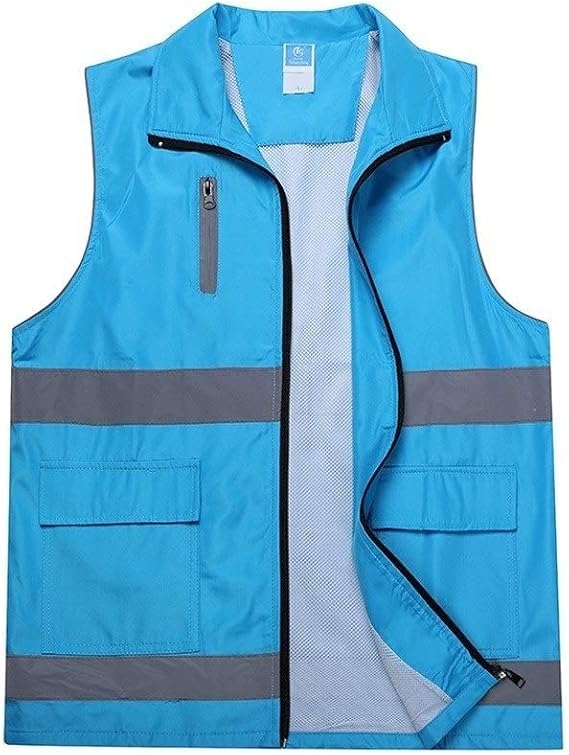 GOGO Sicherheitsweste – Reflektierend, Mit 9 Taschen, In Verschiedenen Größen (M-3XL)