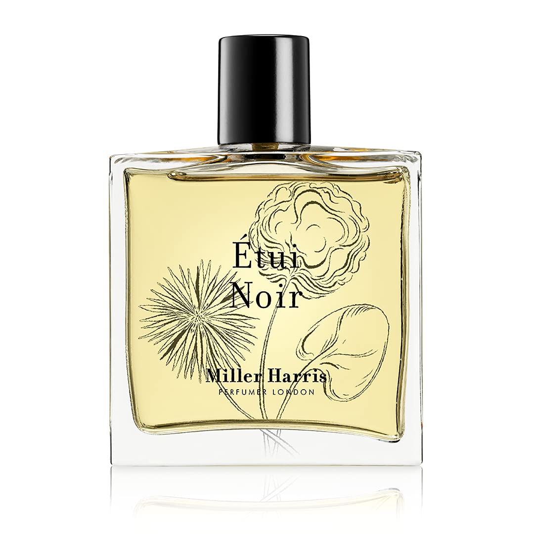 Miller Harris Étui Noir Eau de Parfum for Men & Women (Unisex) | Tangerine, Leather, Incense Notes | Natural Raw Materials & Vegan | No Phthalates or Artificial Colours - For Day & Evening Use - 100ml