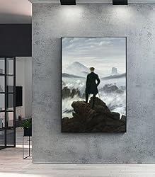 Caspar David Friedrich Prints - Wanderer Above the