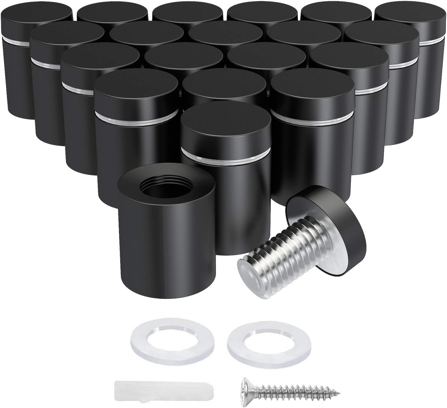 10x Stainless Steel Double Head Standoff Bolts – Nailing Type – Glass/Wood/Plastic Board