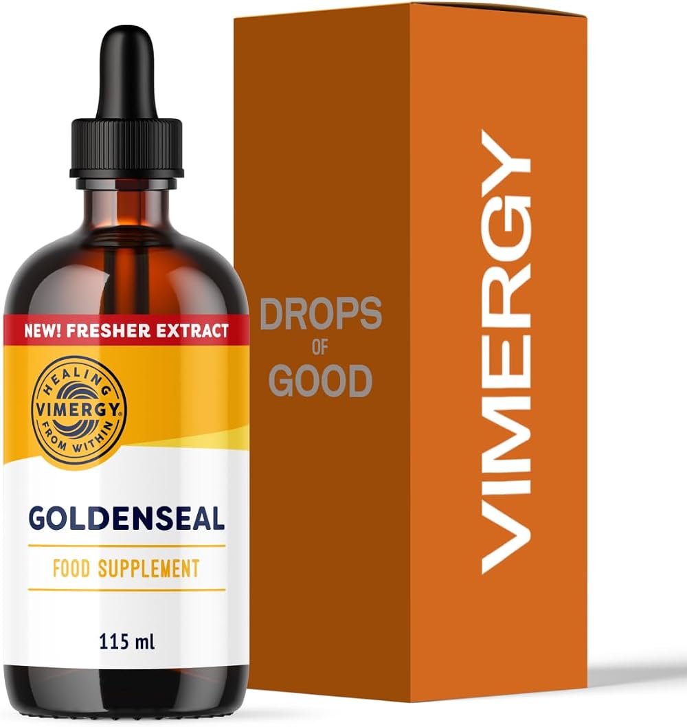 Vimergy Goldenseal Drops 57 Servings 115 ml Alcohol-Free 10:1 Extract
