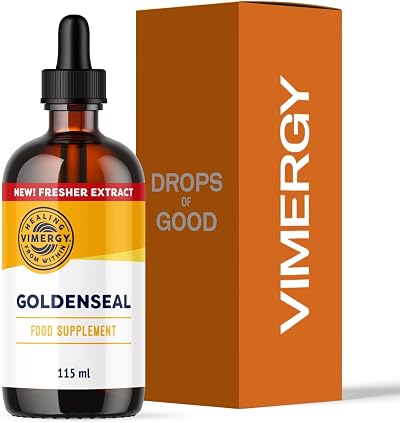 Vimergy Goldenseal Drops 57 Servings 115 ml Alcohol-Free 10:1 Extract