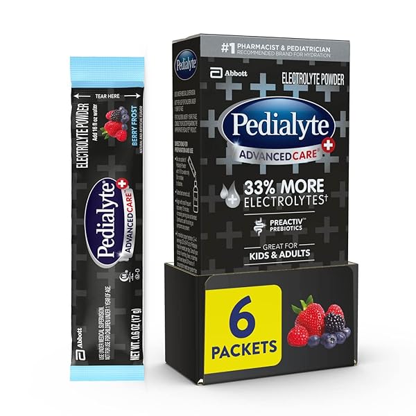 PEDIALYTE ADVANCEDCARE PLUS ELECTROLYTE POWDER, WITH 33% MORE...