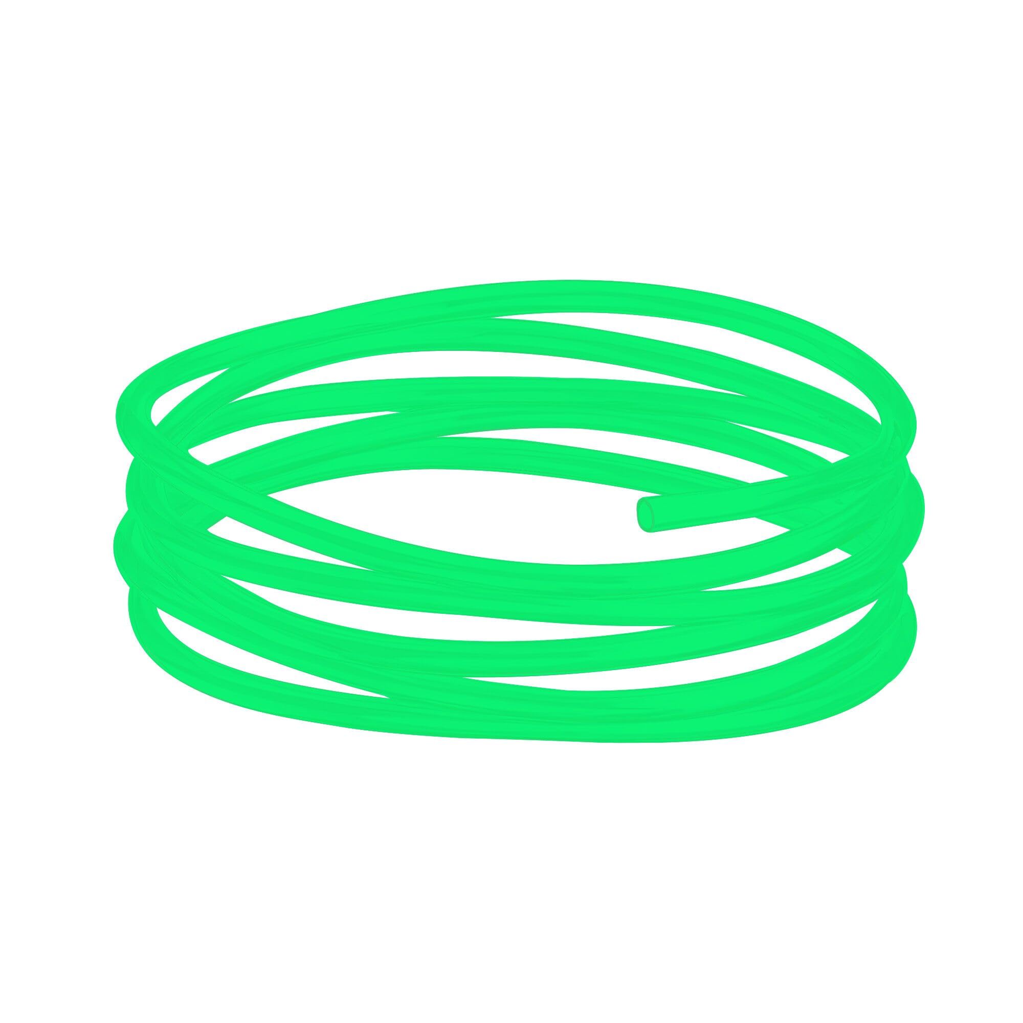 Aquarium Airline Tubing 5m Colorful Air Pump Rubber Hose Pipe Tube for Fish Tank Yellow Green Red Blue Black (Green)