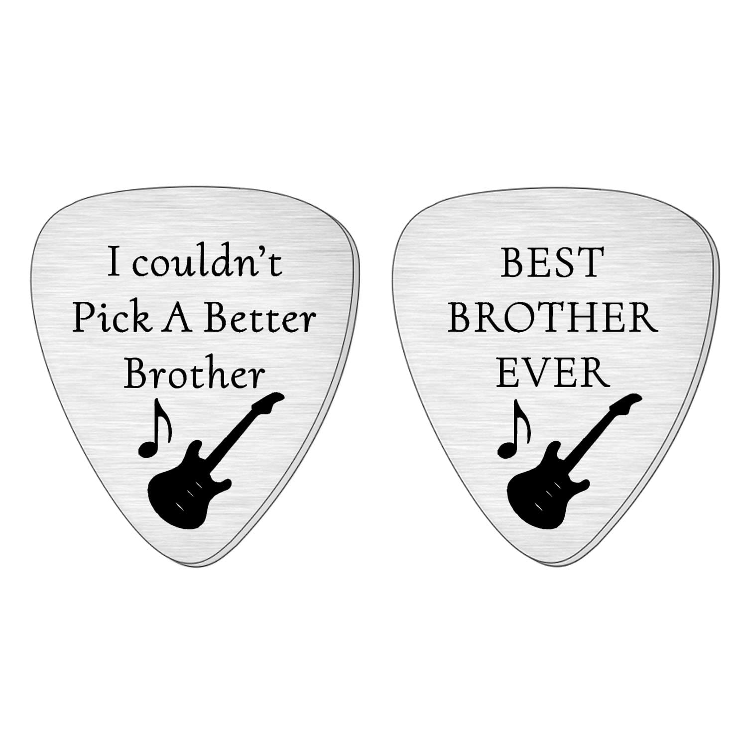 SMARGO I Couldn't Pick A Better Brother Guitar Picks Plectrum Gifts For Birthday Christmas Presents Best Brother Ever From Sister