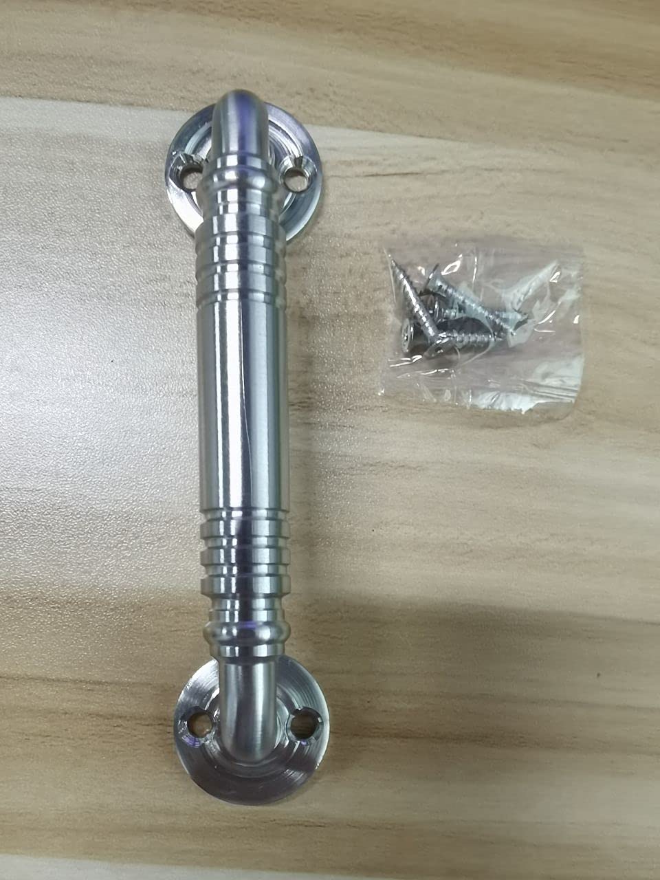 100 mm Furniture Wardrobe Handles Solid Stainless Steel T Bar Pull Cabinet Cupboard Knobs Door Handle Closet Handles with Screws for Kitchen Bathroom Bedroom Drawer (100mm/ 3.9" Hole Centers) Silver