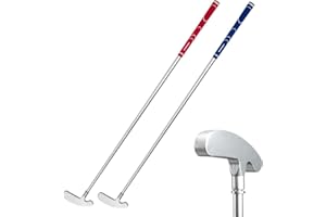 FUNGREEN Golf 2PCS/Pack Two-Way Putter Club for Right or Left Handed Golfers Foldable Alloy Rod Head Adults Golf Putter - 34" Length