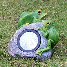 lampara al Aire Libre Adornos De Rana De Piedra