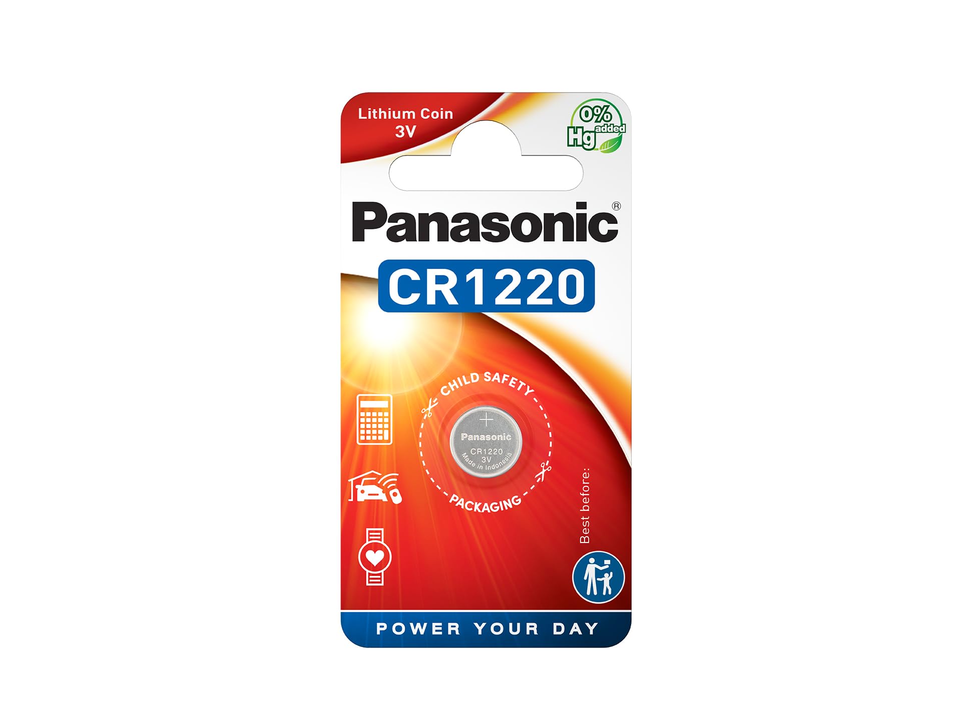 Panasonic Specialist Lithium Coin Batteries CR1220L x 1