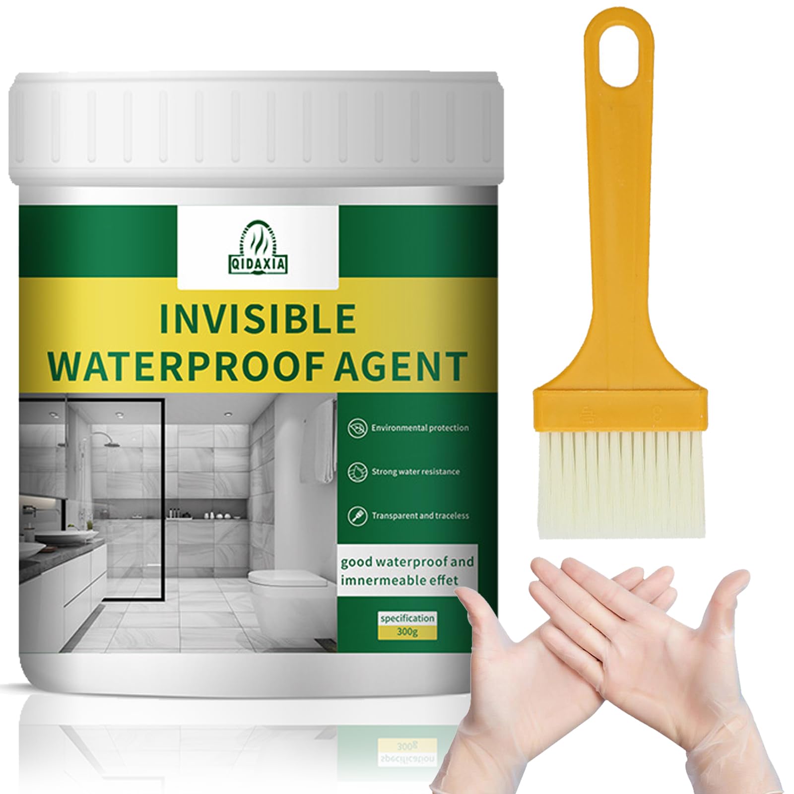Invisible Waterproof Agent 300g,Transparent Waterproof Coating Agent,Super Strong Clear Insulation Leak Sealer For Roof Sealant,Bathroom Sealant,Patio Sealer,Indoor & Outdoor Joints,Cracks And Leaks