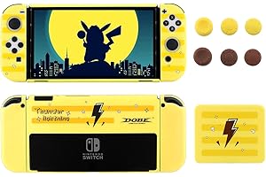 OLYGIVE Switch OLED Protective Case, Hard Case for Nintendo Switch OLED with Switch Games Case and Switch OLED Thumb Grips