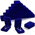 24 Pcs Necklace Pendant Box Velvet Jewelry Storage Display Case Ring Earring Pendant Jewelry Boxes Pearl Necklace Holder Gift Boxes for Christmas Wedding Engagement Birthday Anniversary(Royal Blue)