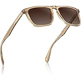 CARFIA Retro Polarized Sunglasses for Men UV Protection Hand-crafted Acetate Frame Fashion Cool Sun Glasses CA53572