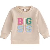 Ayalinggo Toddler Baby Boy Girl Matching Clothes Big Sis Bro Crewneck Sweatshirt Oversized Sweater Outfits