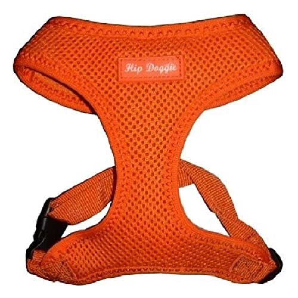 Hip Doggie HD-6PMHOR Ultra Comfort Harness Vest Dog Harness, XL, Orange