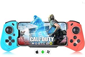 arVin Wireless Gamepad Controller for iPhone, iOS, Android, PC, Phone Game Controller for iPhone 15/14/13/iPad/MacBook/Samsung Galaxy S23/22/21/TCL/Tablet/Call of Duty Mobile/Genshin Impact/Diablo