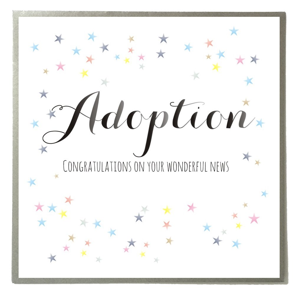 Claire Giles Greeting Cards, Baby Adoption Card, Dots design Congratulations on your Wonderful News