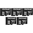Patriot LX Series Micro SD Flash Memory Card 64GB - 5 Pack