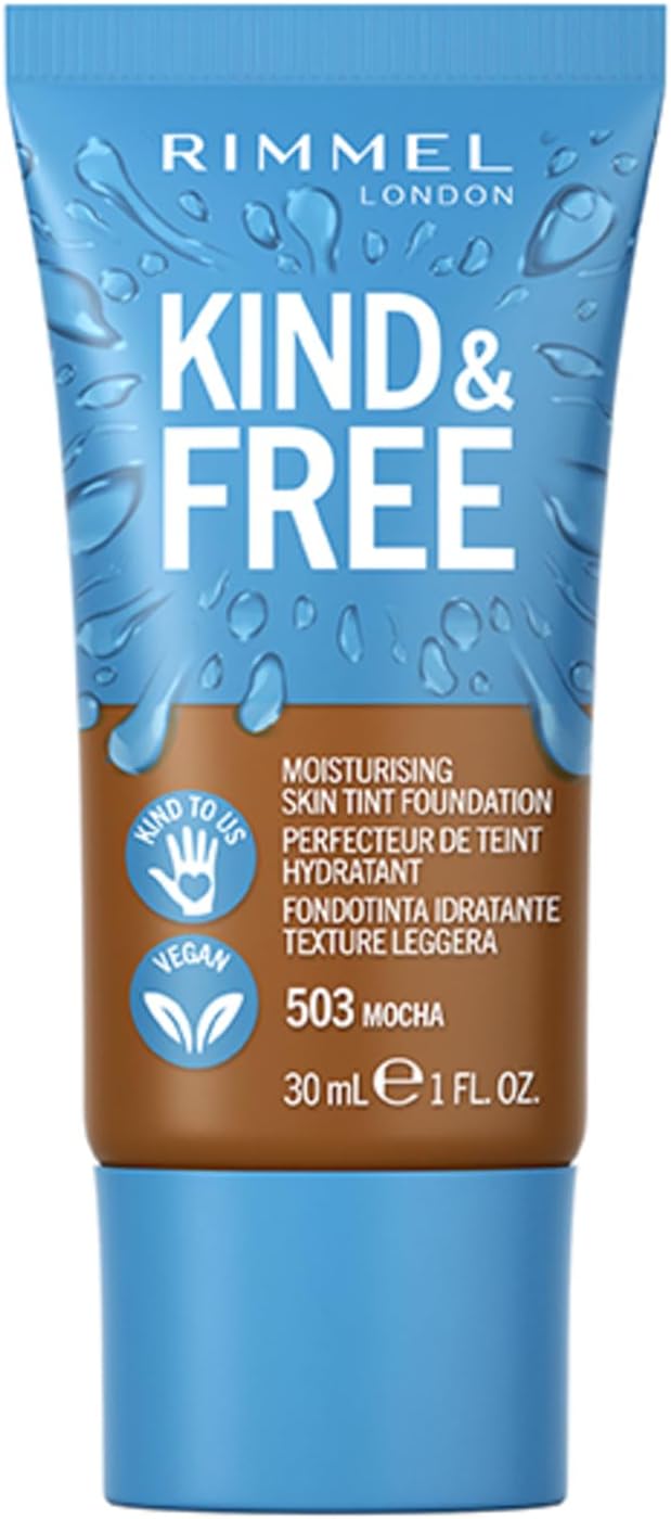 Rimmel Moisturising Skin Tint Foundation Mocha 503 Kind + Free