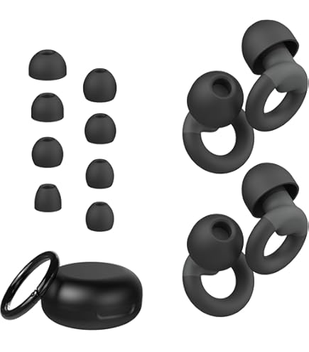 Tapones Para Dormir Con Reducción De Ruido De 35 DB - Silicona Reutilizable, 7 Pares En Tallas XS A L, Ideales Para Viajes Y Oficina