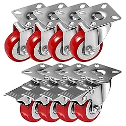 Online Best Service 8 Pack Caster Wheels Swivel