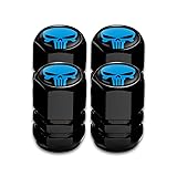 Sodcay 4 PCS Skull Car Wheel Tire Valve Stem