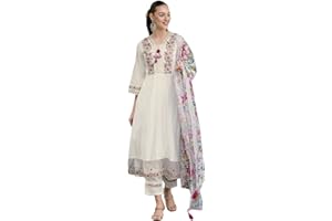 The Red Lion Enterprise women Anarkali Suit Alia cut kurti pant and Dupatta 3pc set salwar suit