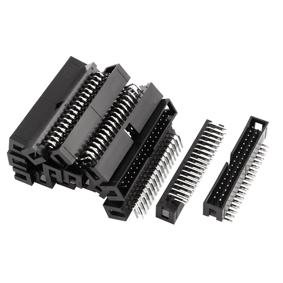 sourcingmap 16pcs 2x17Pin Right Angle Box Header Connector IDC Male Sockets 2.54mm