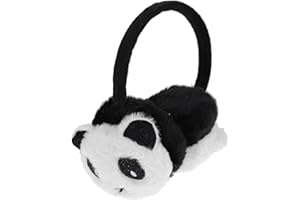 VALICLUD Kids Plush Earmuffs Cartoon Panda Ear Covers Winter Animal Ear Warmer Softs Ear Accessories (Beige)