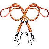 BSGB 2Pcs Paracord Lanyard Metal Hook Durable