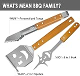 STEVEN-BULL S BBQ Tools Set 17in Spatula 17in Tongs 14in Fork view 2