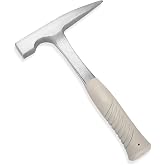 EFFICERE 22-Ounce All Steel Rock Pick Hammer with Pointed Tip, 11-Inch Overall Length | Essential for Geological Study, Rock Hounding, Prospecting, Mining, Fossil Dig, Masonry Related and Much More