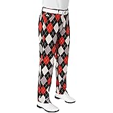 Royal & Awesome Mens Golf Pants, Golf Pants Men Relaxed Fit, Plaid Pants Men