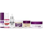 6-Piece Daily Skincare Set, Facial Care Kit with 2 Serums, Face Cream, Eye Cream, Under Eye Patches &amp; Multi Balm Stick, Hydrating Moisturizing Routine